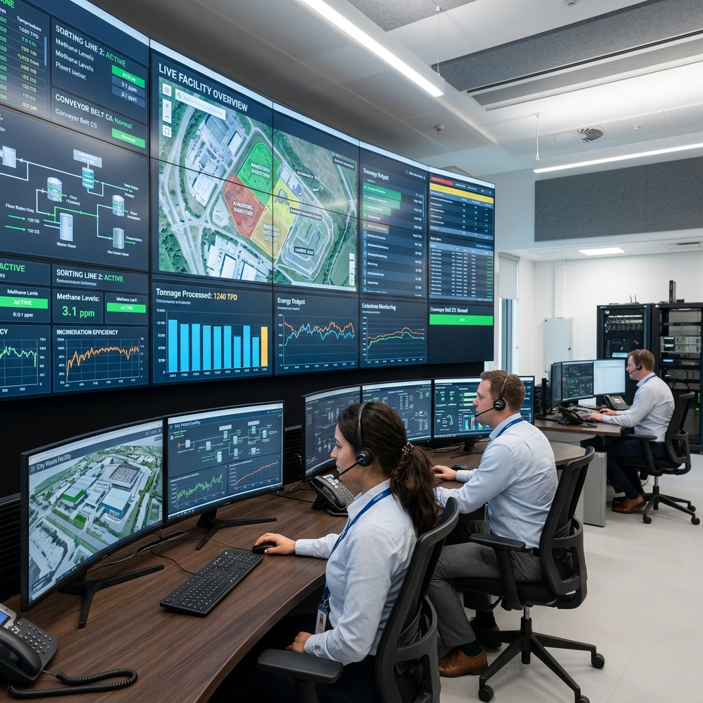 SCADA monitoring and plant O&M operations